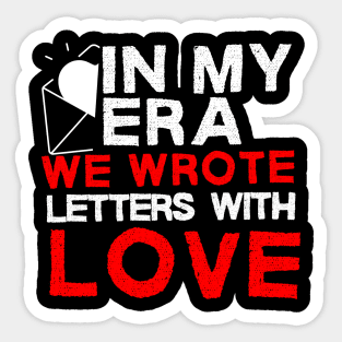 In our time we wrote love birthday messages to wife or husband Sticker